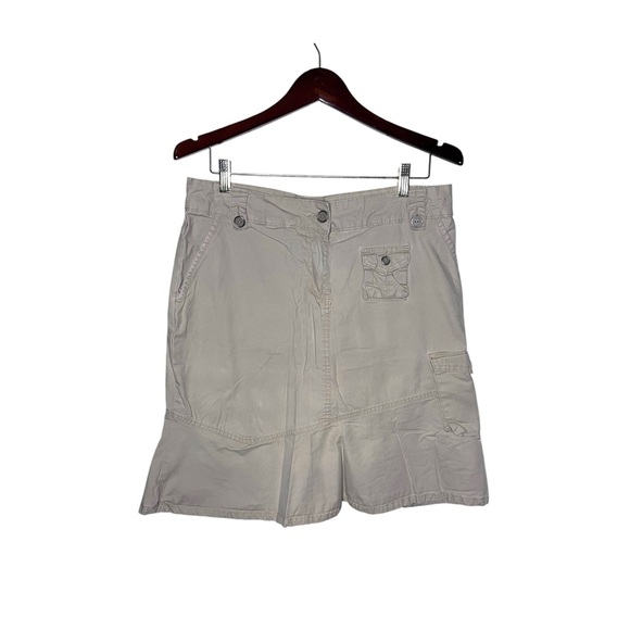 Y2K H&M Drop Waist Kargo Khaki Skirt 10 - Picture 1 of 4